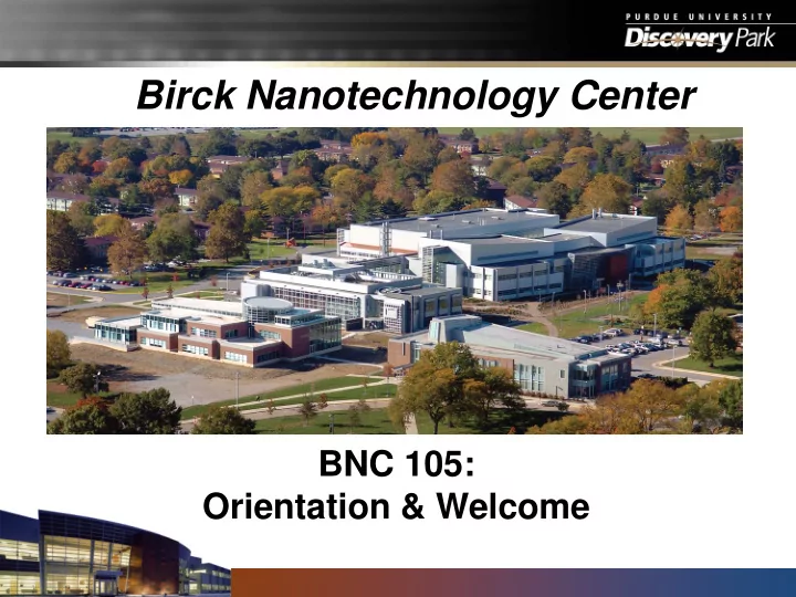 birck nanotechnology center