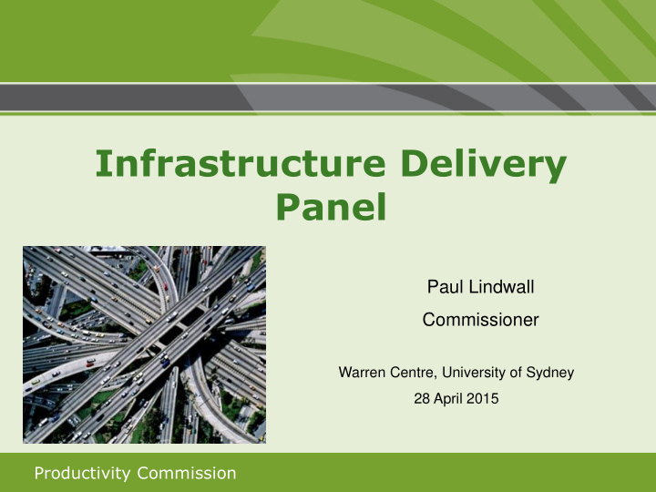 infrastructure delivery