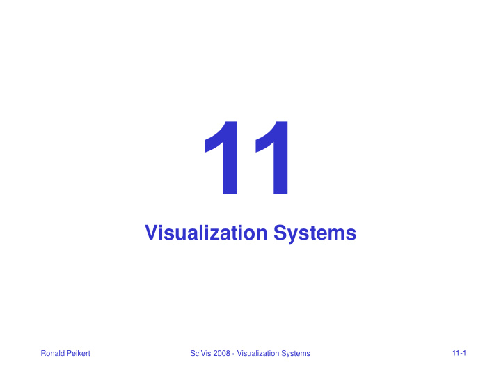 visualization systems