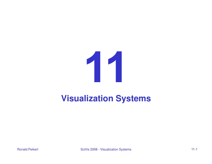 visualization systems