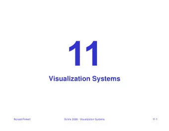Visualization Systems  11-1  Ronald Peikert  SciVis 2008 - Visualization Systems  Modular