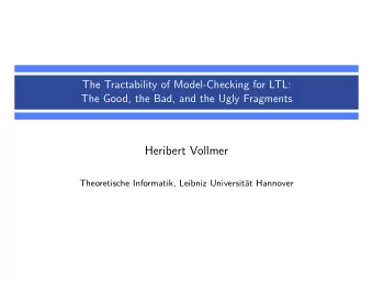 Heribert Vollmer  Theoretische Informatik, Leibniz Universit  at Hannover  The burning issue