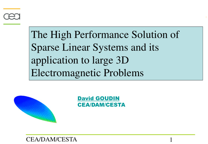 the high performance solution of