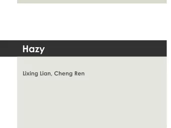 Outline   Motivation &amp; Goal  Framework &amp; Design  Examples  Future