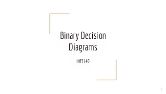 Binary Decision  Diagrams  INF5140  1  Motivation  Fig 1. Polynomial representation  Boolean