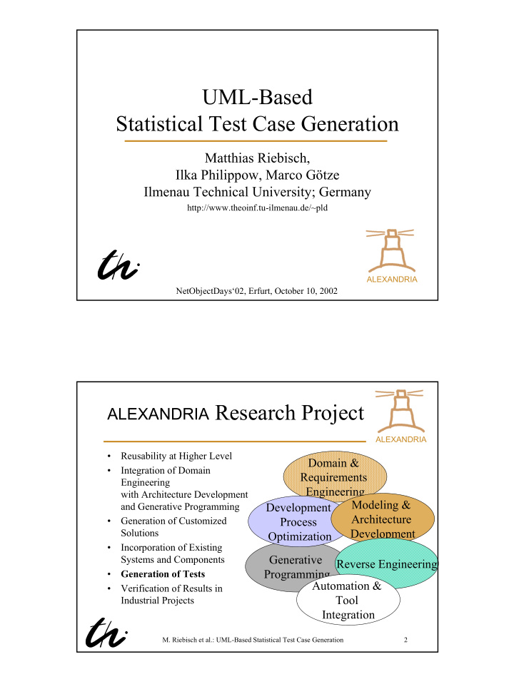 uml based statistical test case generation