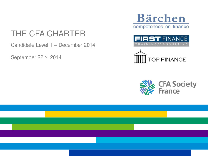 the cfa charter