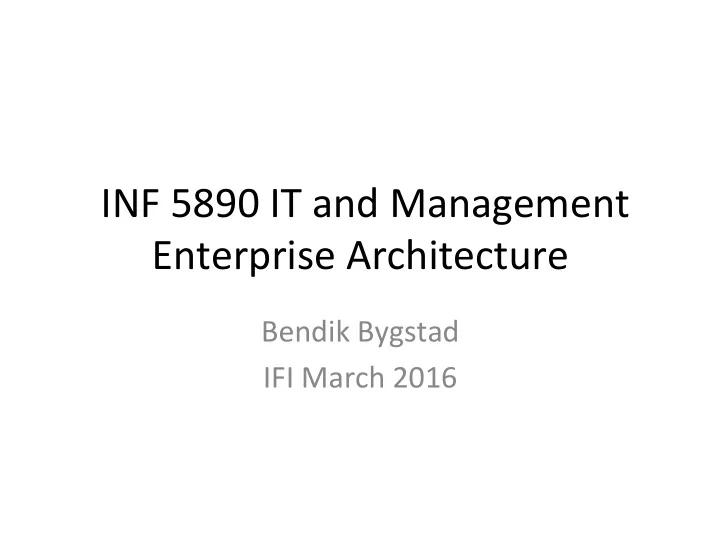 inf 5890 it and management