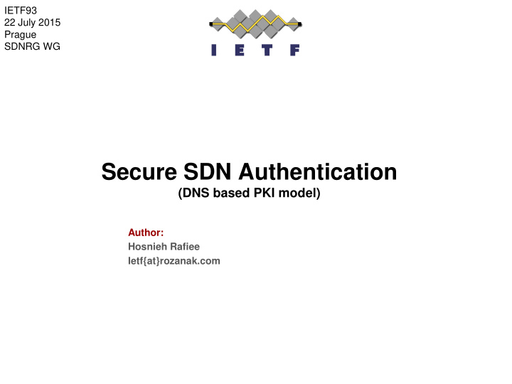 secure sdn authentication