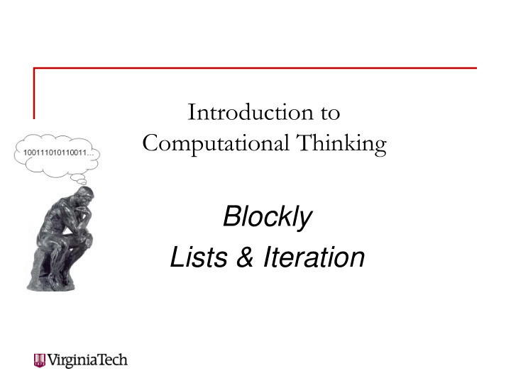 blockly lists iteration