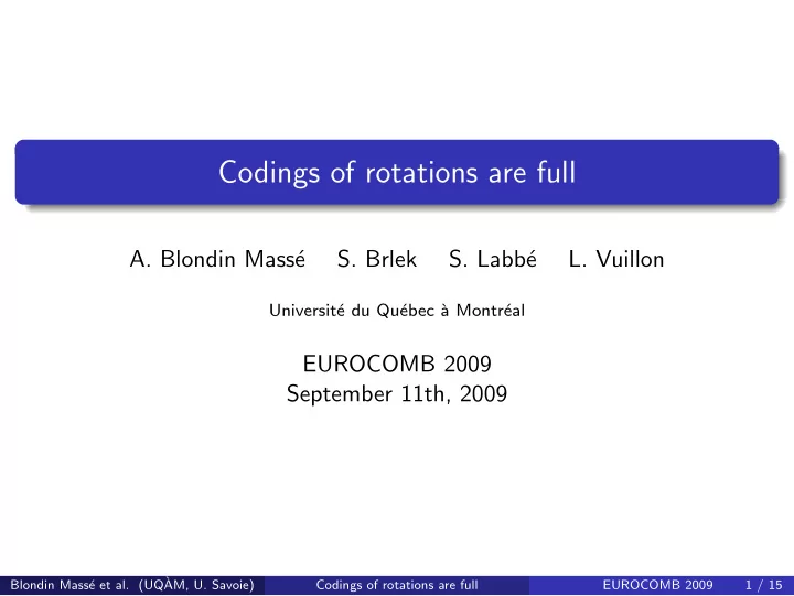 codings of rotations are full