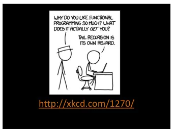 http://xkcd.com/1270/  Review: SecretKeeper Language  e ::= true | false | n  | if e then e else e