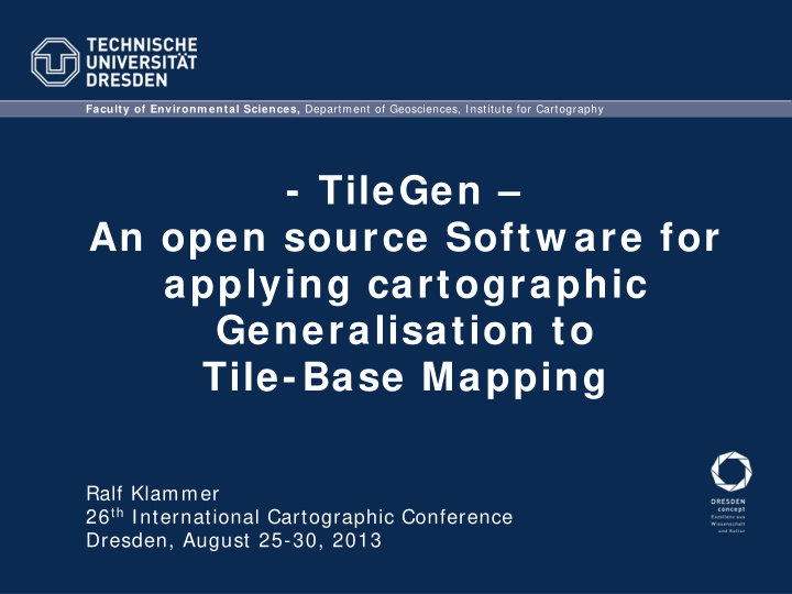 tilegen an open source softw are for applying