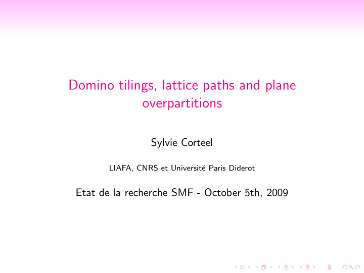 domino tilings lattice paths and plane overpartitions