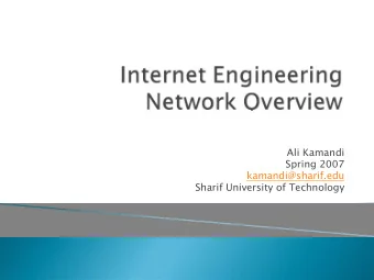 Ali Kamandi  Spring 2007  kamandi@sharif.edu  Sharif University of Technology  There are many types
