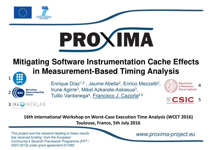 mitigating software instrumentation cache effects in