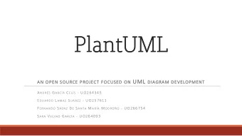 Pl  PlantUML ON UML DIAGRAM DEVELOPMENT  AN  AN OPEN SOURCE PROJECT FOCUSED ON A NDRS G ARCA C