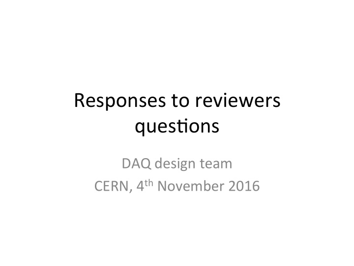 responses to reviewers ques ons