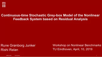 Continuous-time Stochastic Grey-box Model of the Nonlinear  Feedback System based on Residual