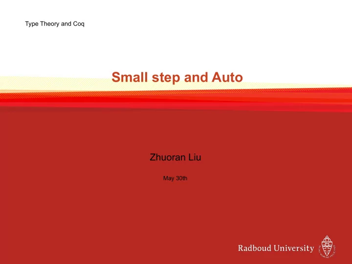 small step and auto