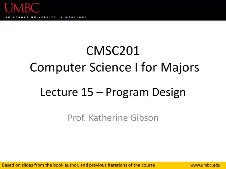cmsc201 computer science i for majors