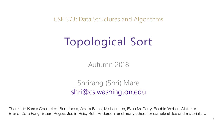 topological sort