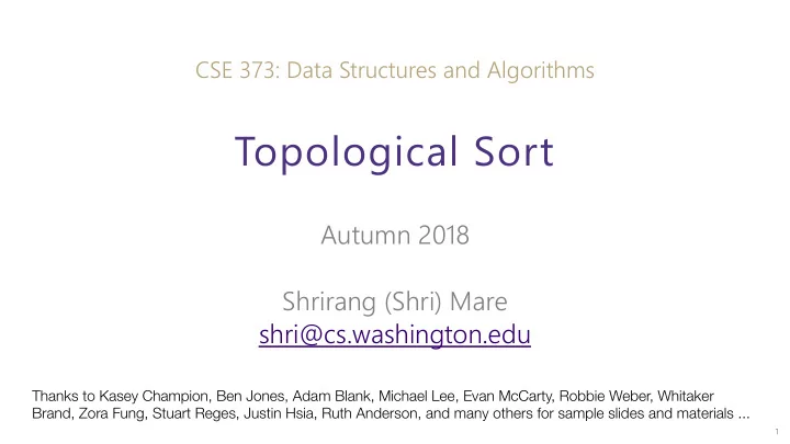 topological sort