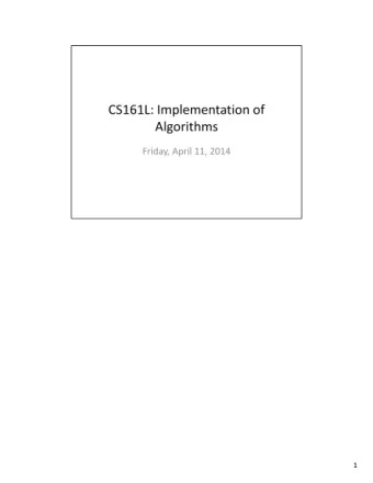 1  The first problem we're going to tackle is quicksort.  Just as all of the complexity of