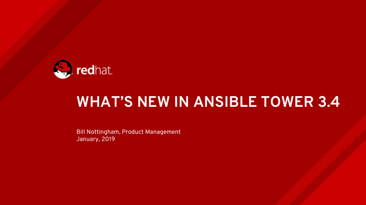 what s new in ansible tower 3 4