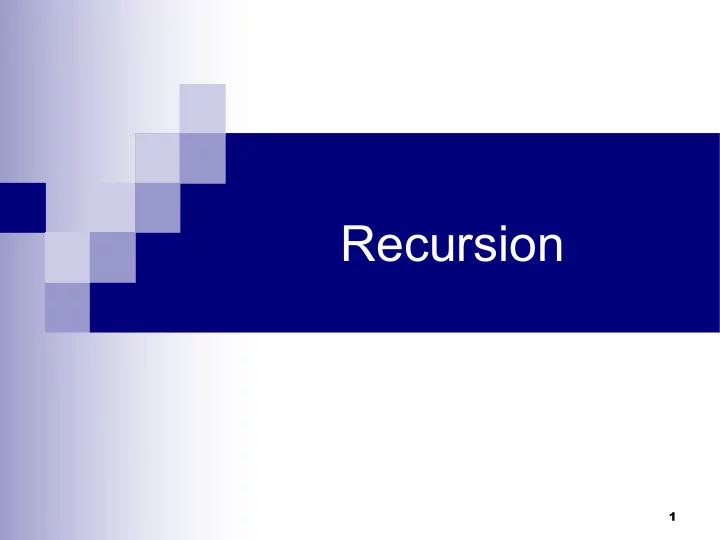 recursion