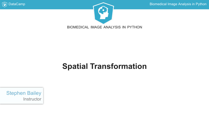 spatial transformation