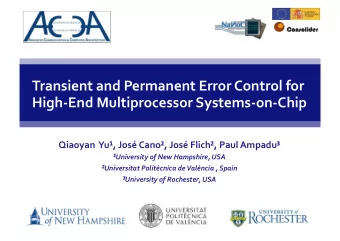 Transient  and  Permanent  Error  Control  for    High-End