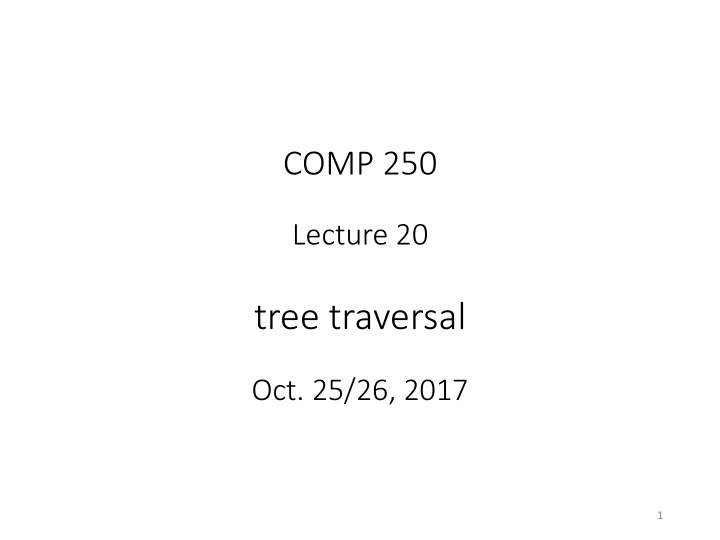 tree traversal