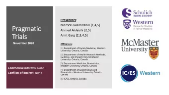 Tri  rials  Amit Garg [2,3,4,5]  November 2020 Affiliations :  [1] Department of Family Medicine,