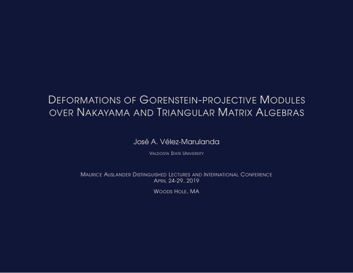 g orenstein projective modules over n akayama algebras