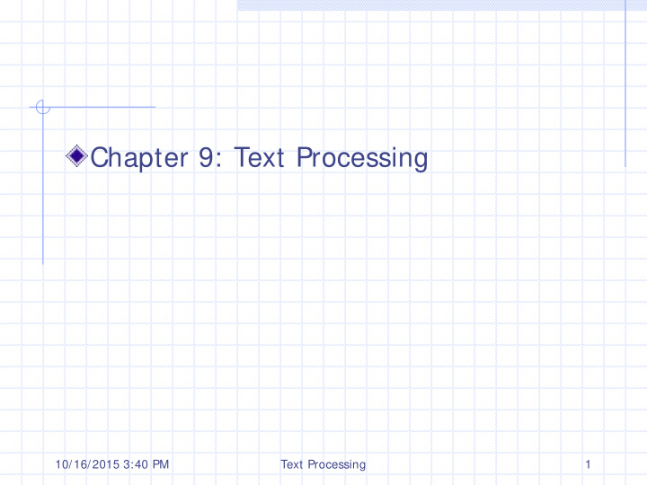 chapter 9 text processing