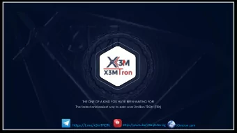 1  100% decentralized  The best Smart Contract in the market Peer to peer system  Commissions paid