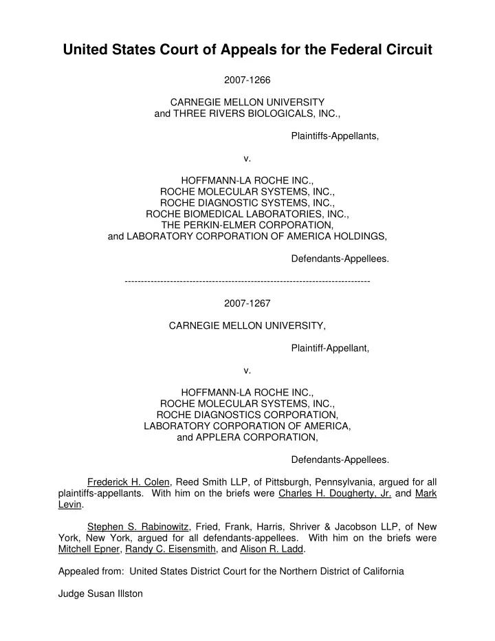 united states court of appeals for the federal circuit