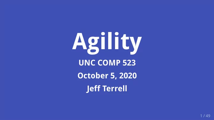 agility