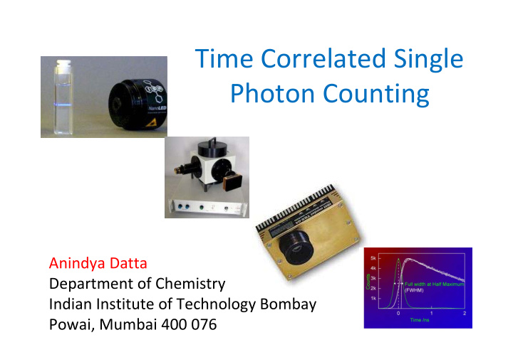 time correlated single photon counting