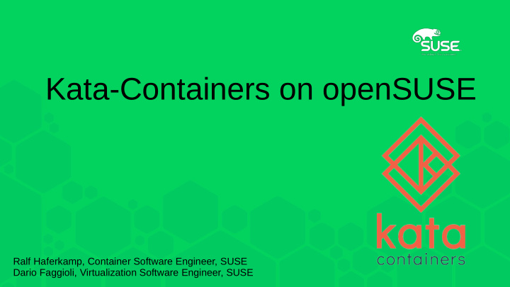 kata containers on opensuse