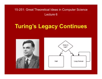 Turings Legacy Continues  Solvable with Python  Decidable Languages  = Solvable with C  =  =