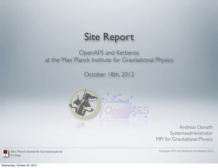site report
