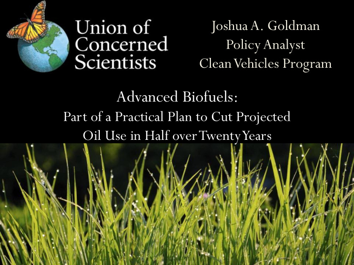 advanced biofuels