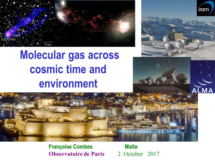 molecular gas across cosmic time and environment