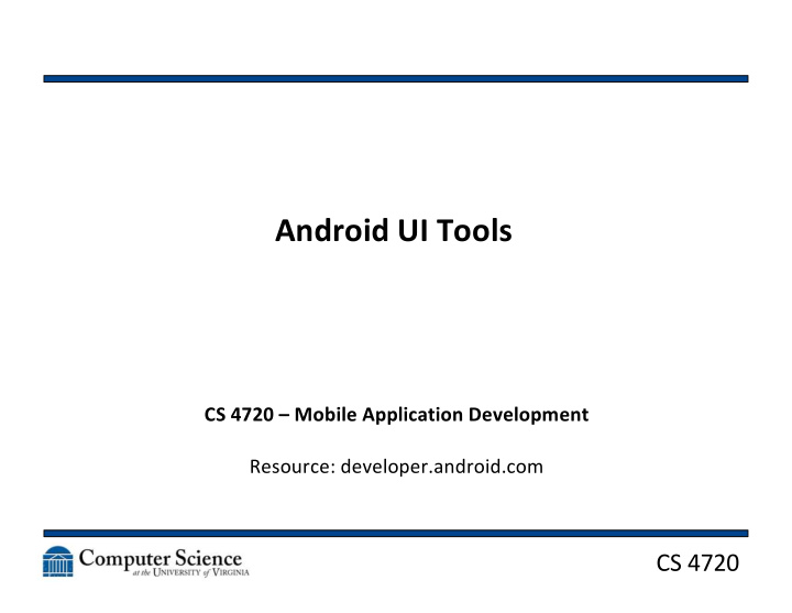 android ui tools
