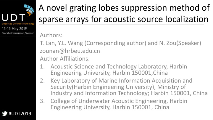 sparse arrays for acoustic source localization