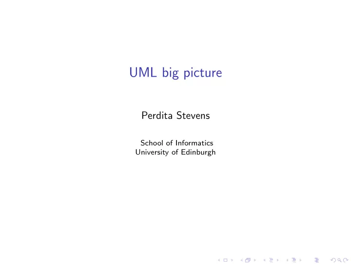 uml big picture