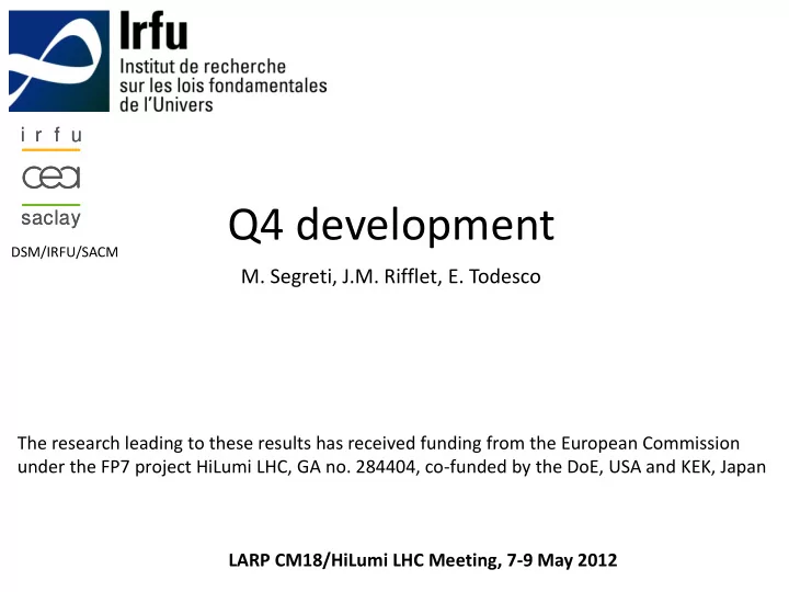 q4 development