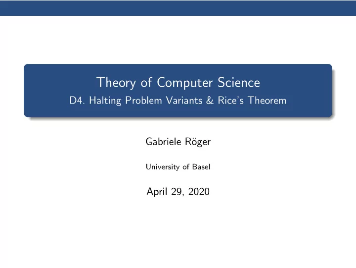theory of computer science